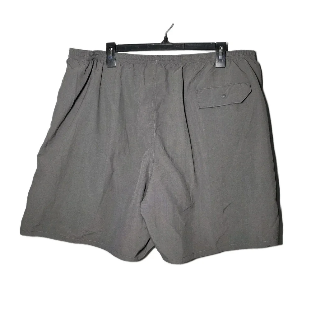 Patagonia‎ Swim Trunks Mens XXL Gray Pull On Elastic Waist Lined Board Short